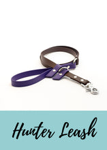 Load image into Gallery viewer, Mor Kahverengi su itici büyük köpek gezdirme tasmaları kayışları- Biothane dog collars